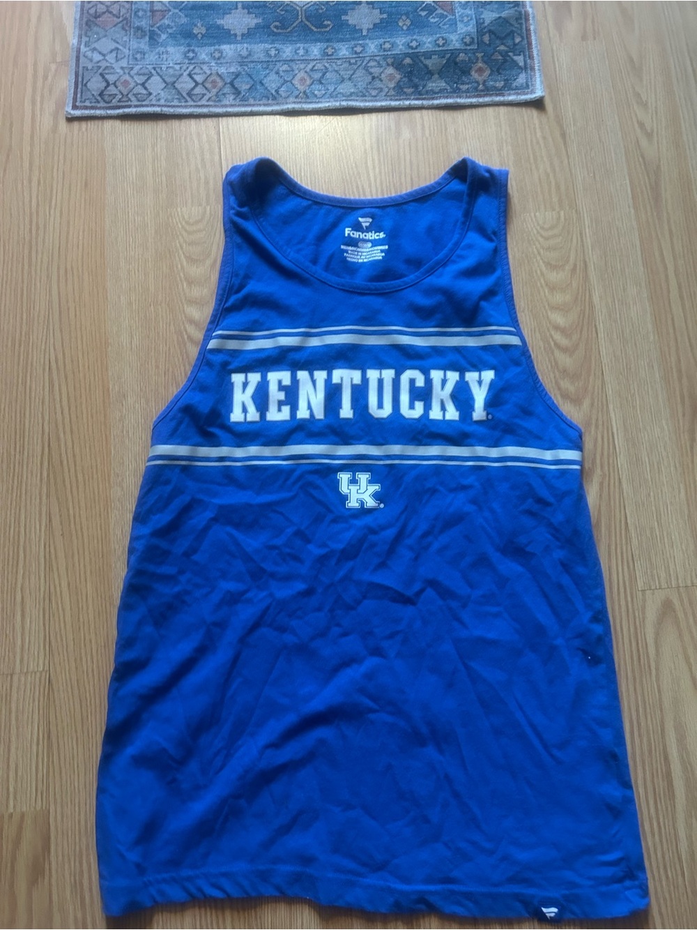 Fanatics Kentucky Wildcats Men's M Royal Blue Logo Tank Top NCAA UK
